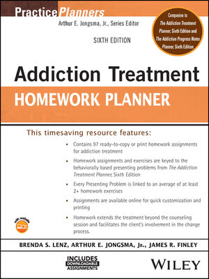 cover image of Addiction Treatment Homework Planner